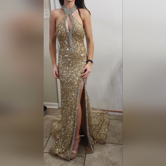 gold dresses women Party Girl Dress, Women's Gold Dresses – CityLux Boutique main image 1